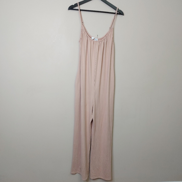 Socialite Sleeveless Wide Leg Oversized Jumpsuit Cream Size XS - Picture 7 of 12